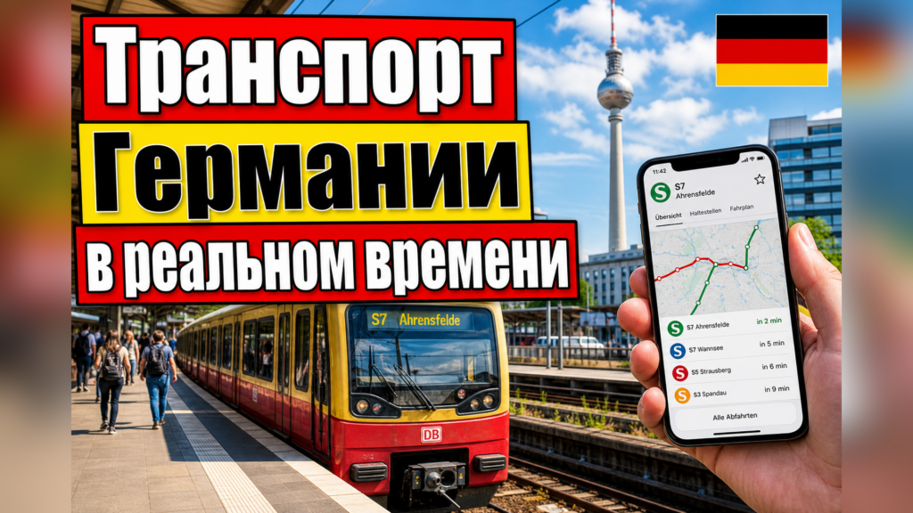 Транспорт Германии в реальном времени: приложение Abfahrt!
