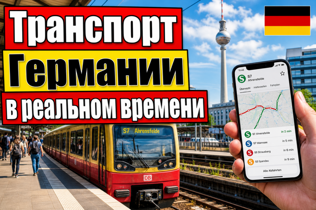 Транспорт Германии в реальном времени: приложение Abfahrt!