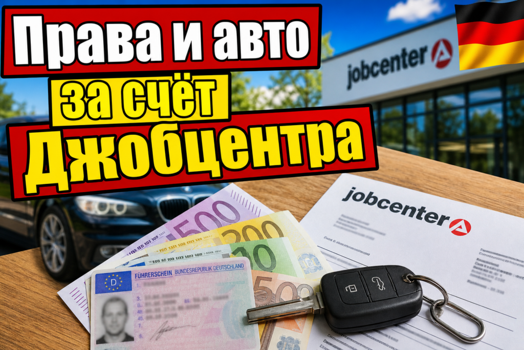 Как Джобцентр оплатит водительские права и авто - Vermittlungsbudget (§44 SGB III)