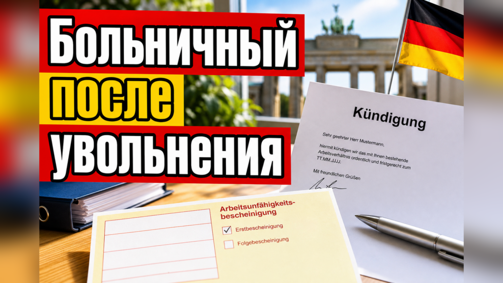 Больничный после увольнения - правила, риски и когда не заплатят (Krankschreibung и Kündigung)