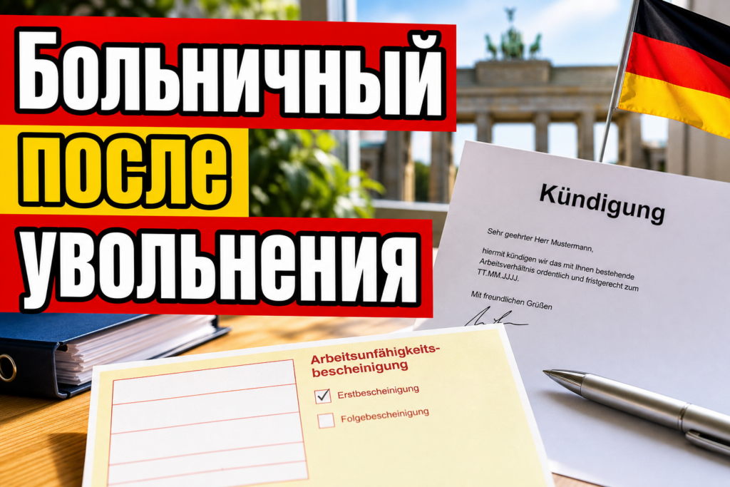 Больничный после увольнения - правила, риски и когда не заплатят (Krankschreibung и Kündigung)
