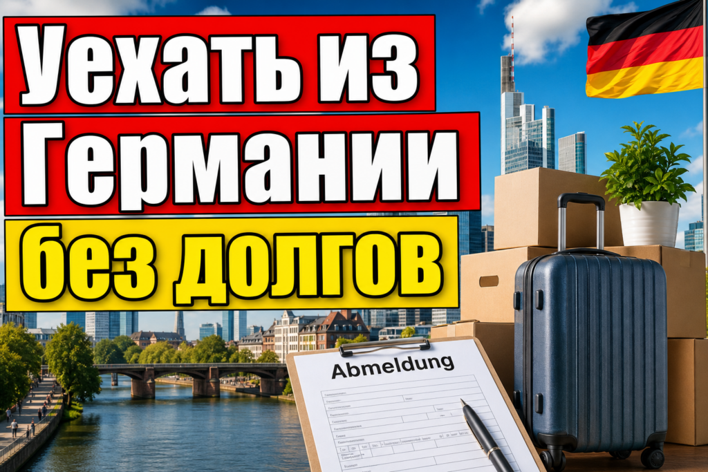 Как правильно уехать из Германии и не получить долги и суды (Abmeldung)
