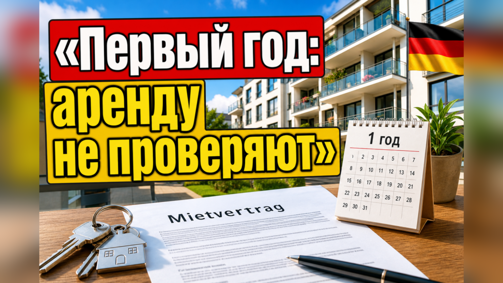 Первый год на пособии - аренду не проверяют. Льготный период (Karenzzeit)