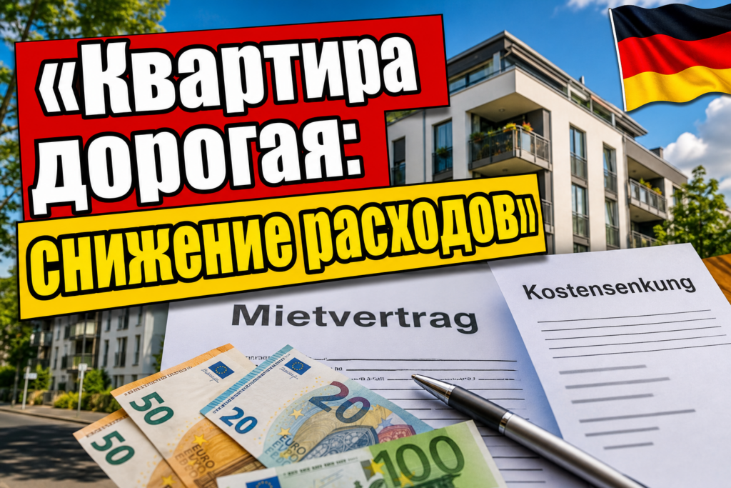 Квартира слишком дорогая - процедура снижения расходов (Kostensenkung)