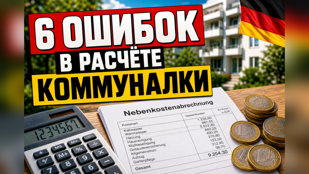 6 главных ошибок в расчёте коммуналки - как проверить и не платить лишнего (Nebenkostenabrechnung)