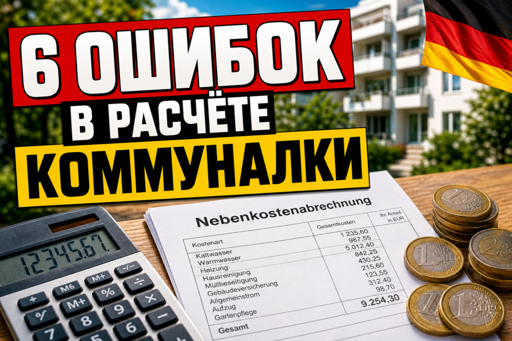 6 главных ошибок в расчёте коммуналки - как проверить и не платить лишнего (Nebenkostenabrechnung)