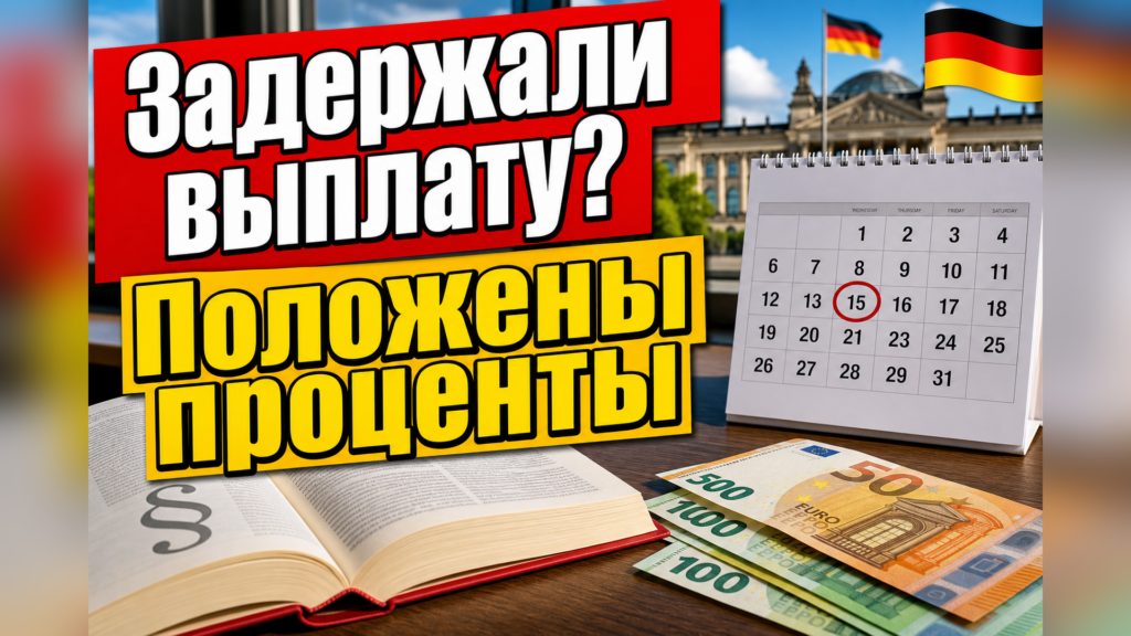 Джобцентр задержал выплату? В законе есть параграф про проценты
