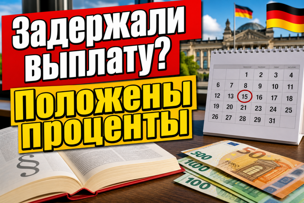 Джобцентр задержал выплату? В законе есть параграф про проценты