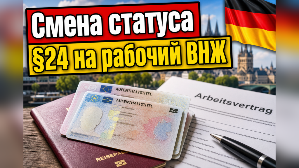 Смена статуса: как перейти с §24 на рабочий ВНЖ (§18a / §18b AufenthG)