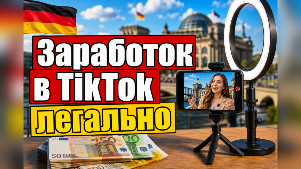 Как легально зарабатывать в TikTok в Германии - налоги, Gewerbe и Bürgergeld