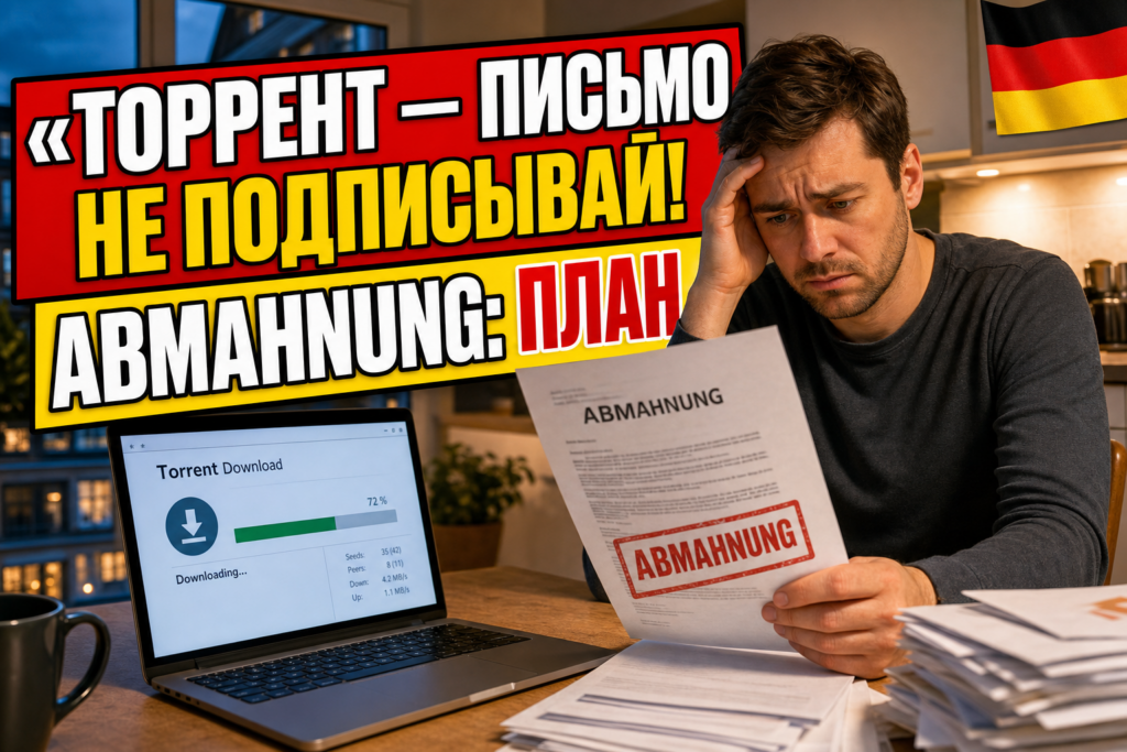 Abmahnung за торрент: что делать и чего не делать?