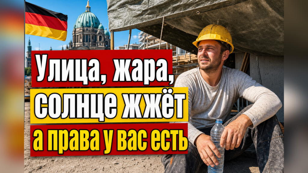 Жара на улице: что обязан сделать работодатель по ASR A5.1?