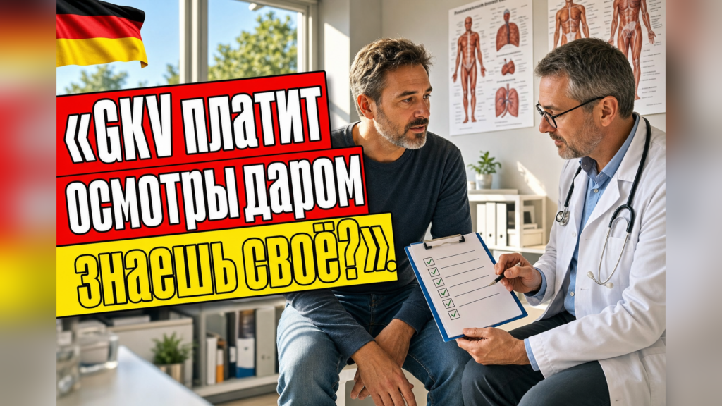 Бесплатные осмотры для мужчин в Германии: что положено по возрасту?