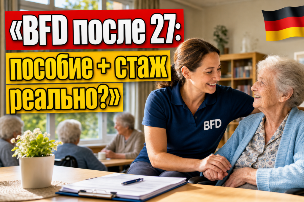 BFD после 27 лет: можно ли совмещать с Bürgergeld?
