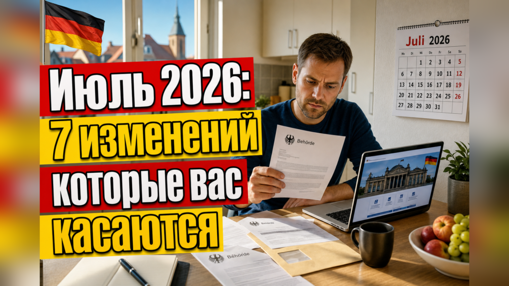 Что меняется в Германии с 1 июля 2026 года?