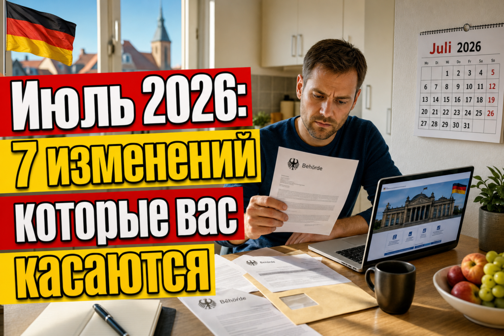 Что меняется в Германии с 1 июля 2026 года?