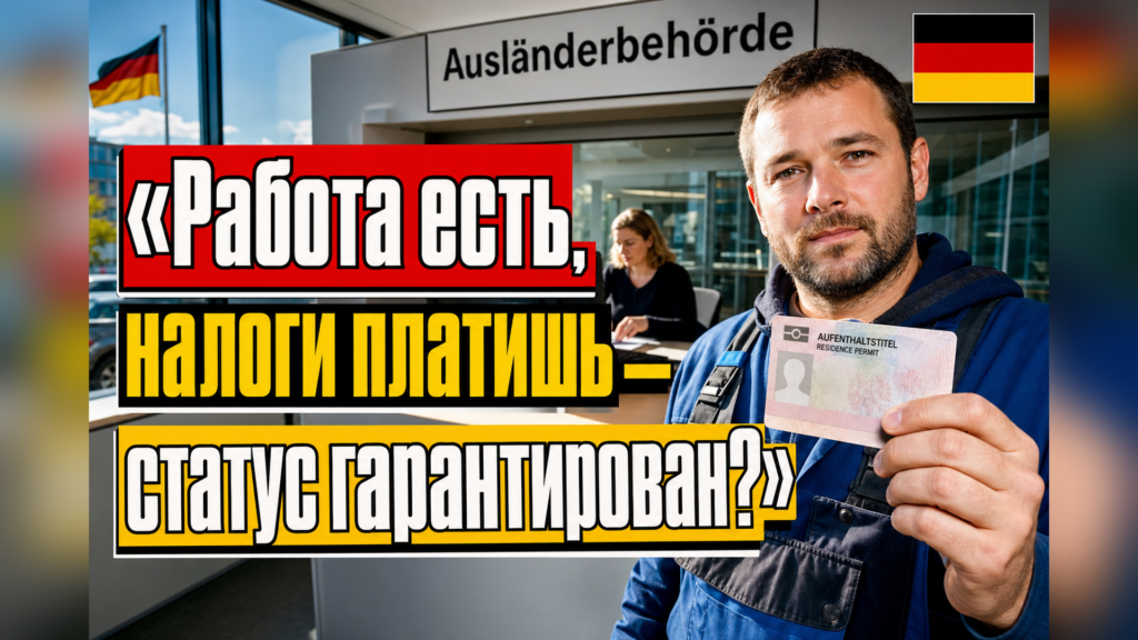 Работа и налоги — гарантия статуса в Германии?