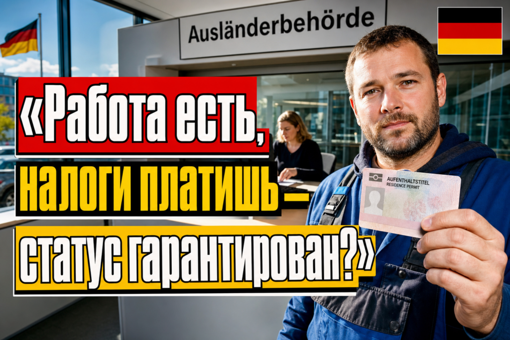 Работа и налоги — гарантия статуса в Германии?