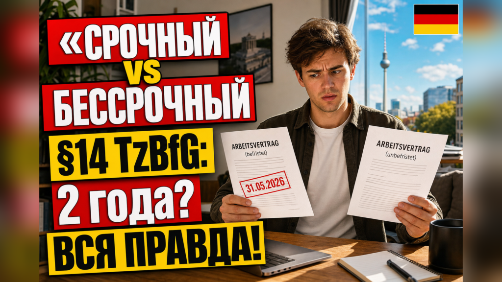 Бессрочный и срочный трудовой договор в Германии: в чём разница