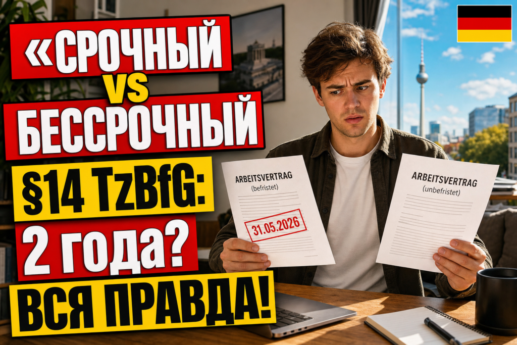 Бессрочный и срочный трудовой договор в Германии: в чём разница