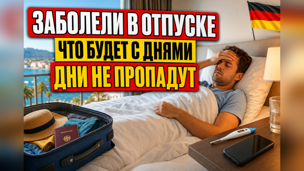 Больничный в отпуске за границей: что будет с днями отдыха?