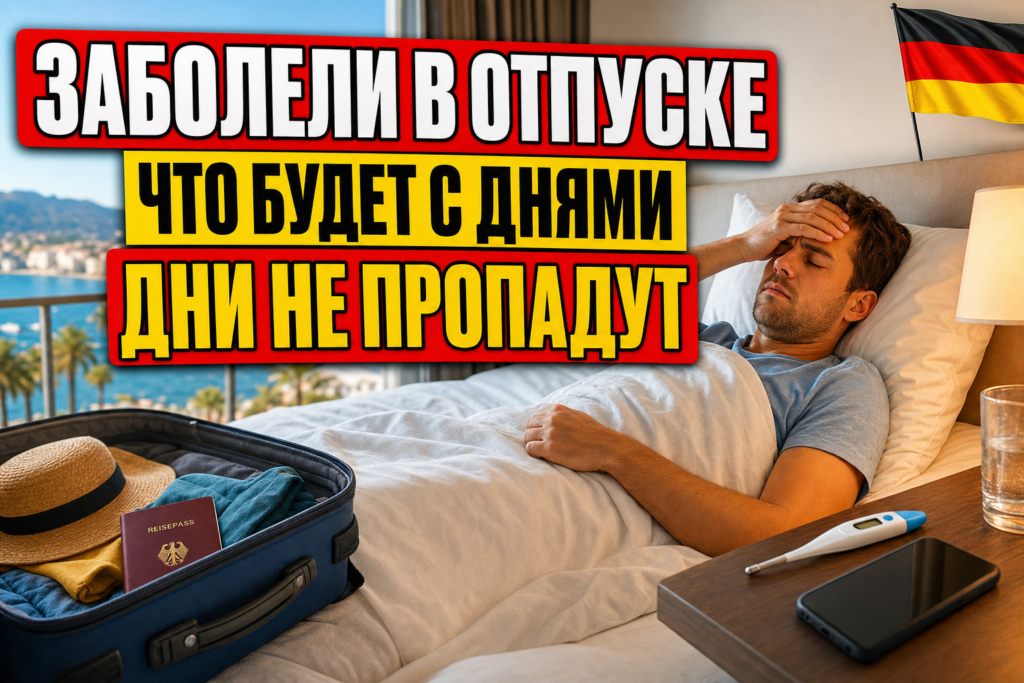 Больничный в отпуске за границей: что будет с днями отдыха?