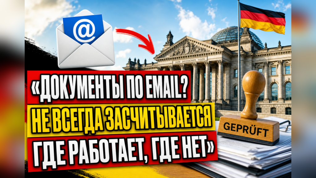 Можно ли отправить документы в ведомство Германии по email?