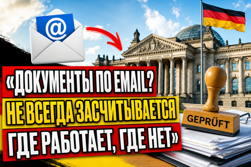 Можно ли отправить документы в ведомство Германии по email?