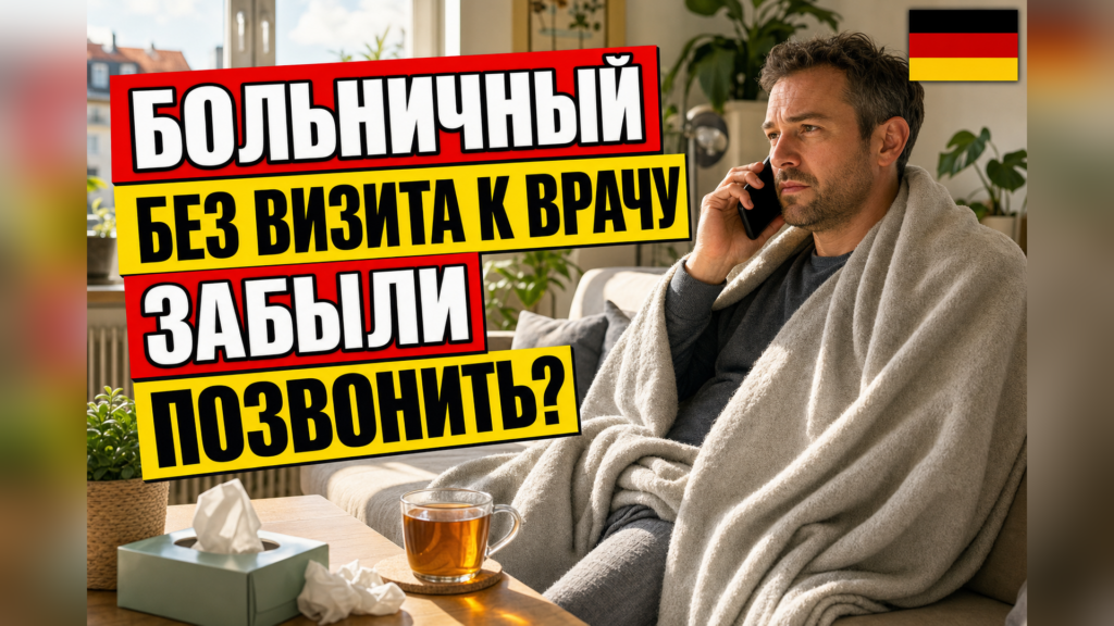 Как оформить больничный онлайн и по телефону в Германии?