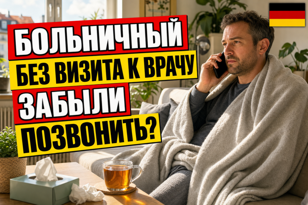 Как оформить больничный онлайн и по телефону в Германии?