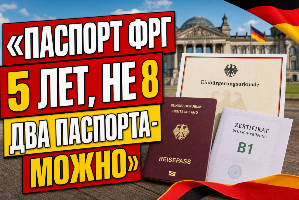 Гражданство Германии: условия натурализации в 2026 году