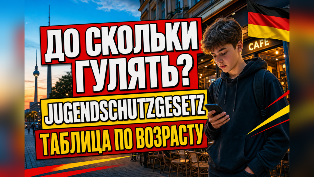 Jugendschutzgesetz: до которого часа детям можно гулять в Германии?