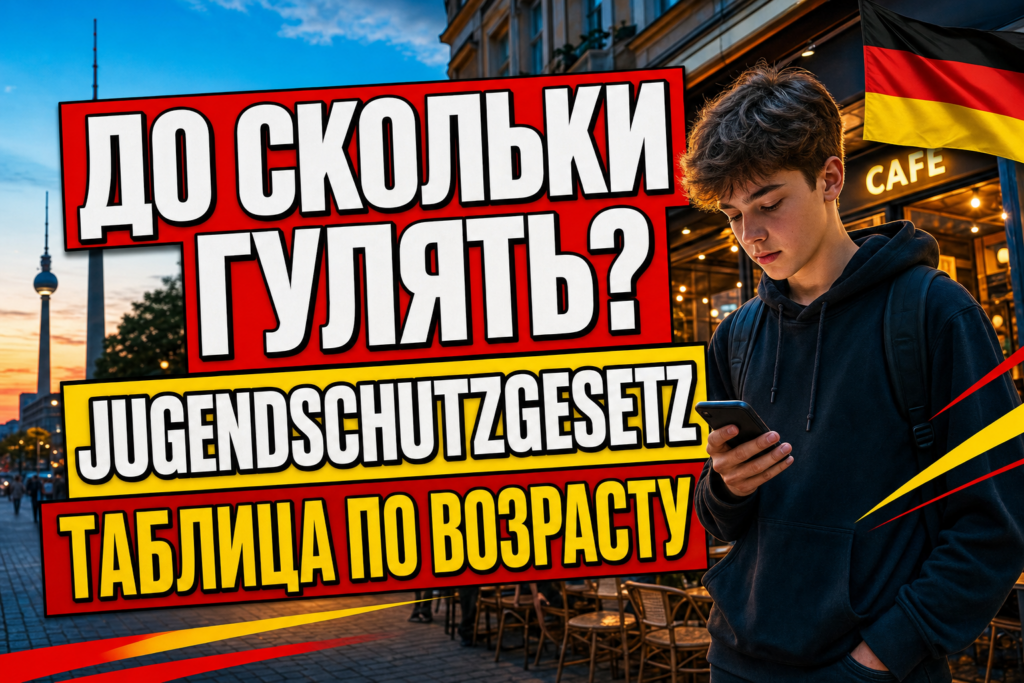 Jugendschutzgesetz: до которого часа детям можно гулять в Германии?