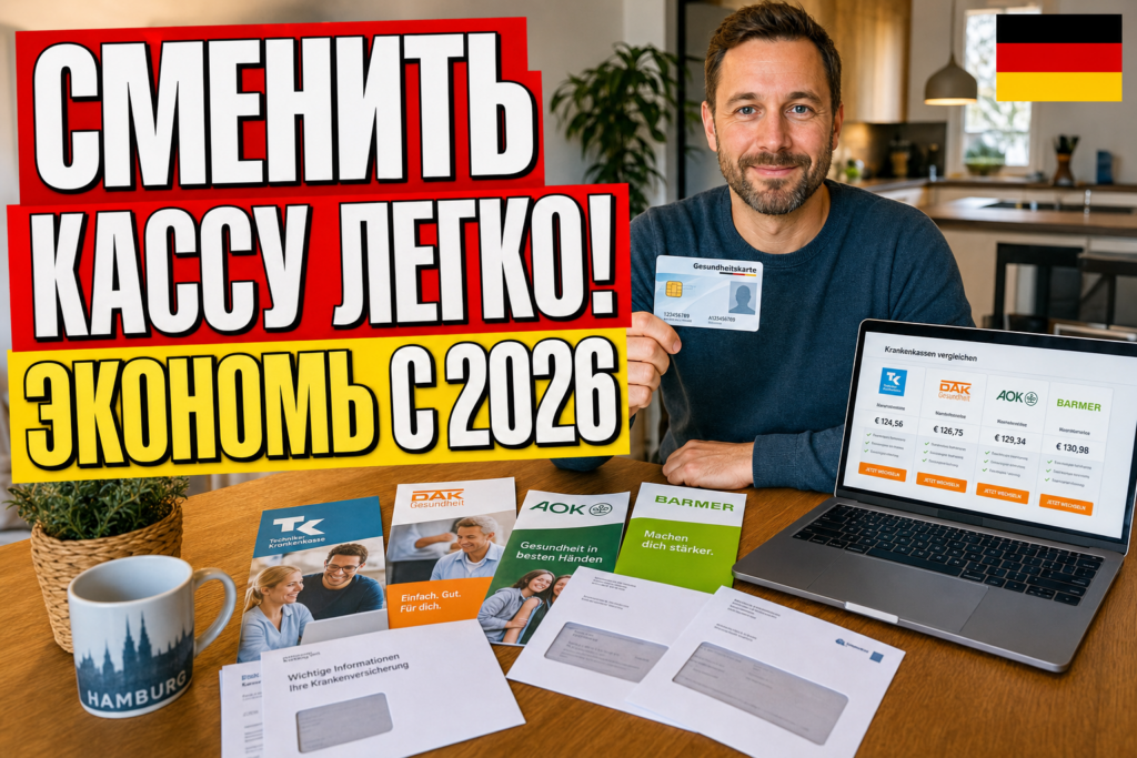 Как выбрать и сменить больничную кассу (Krankenkasse) в Германии