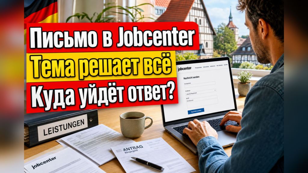 Как выбрать правильную тему письма в Jobcenter?