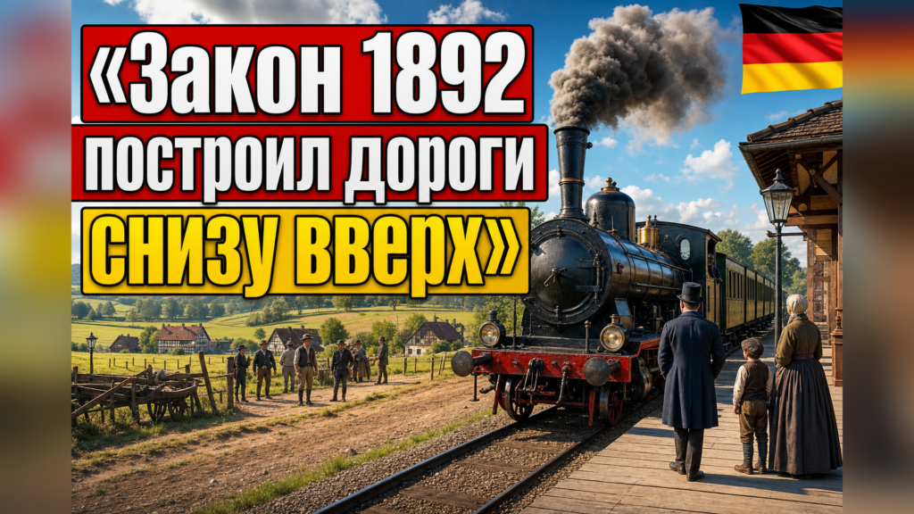 Kleinbahngesetz 1892: как Германия строила железные дороги снизу