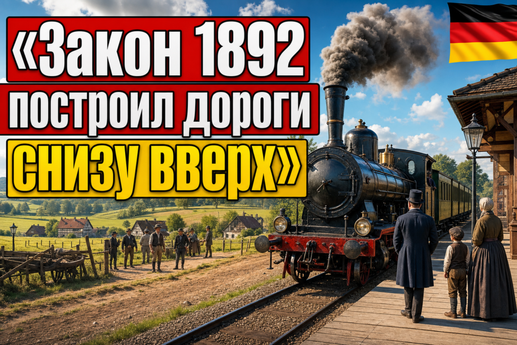 Kleinbahngesetz 1892: как Германия строила железные дороги снизу
