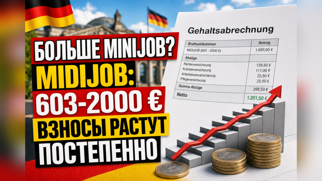 Что такое Midijob (Übergangsbereich) и чем он отличается от Minijob?
