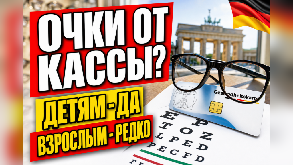 Очки за счёт больничной кассы в Германии: кому и сколько?