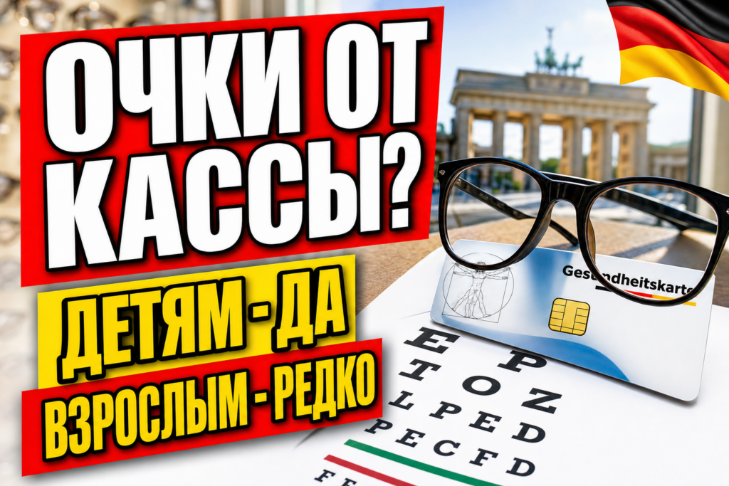 Очки за счёт больничной кассы в Германии: кому и сколько?