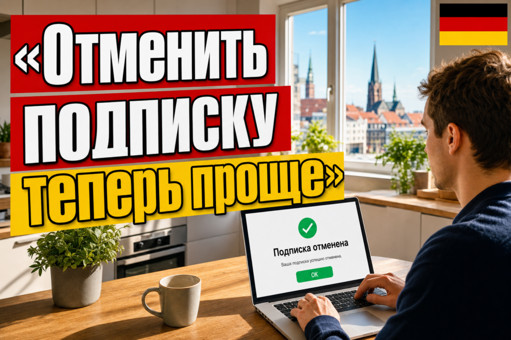 Можно ли усложнять отмену подписки в Германии? Решение BGH