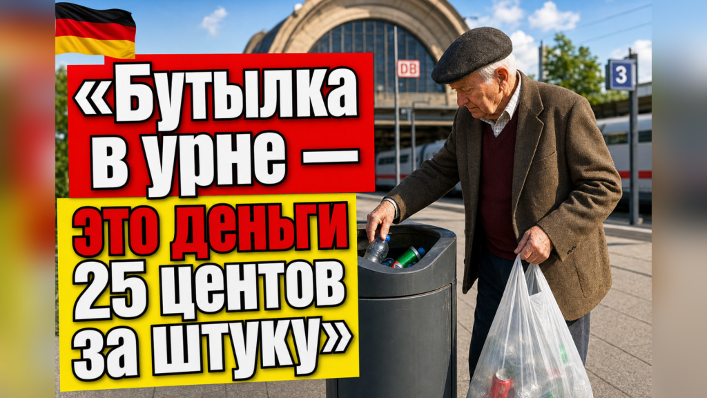 Почему в Германии собирают бутылки из урн?