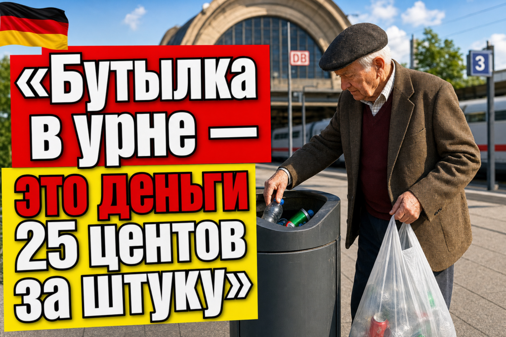 Почему в Германии собирают бутылки из урн?