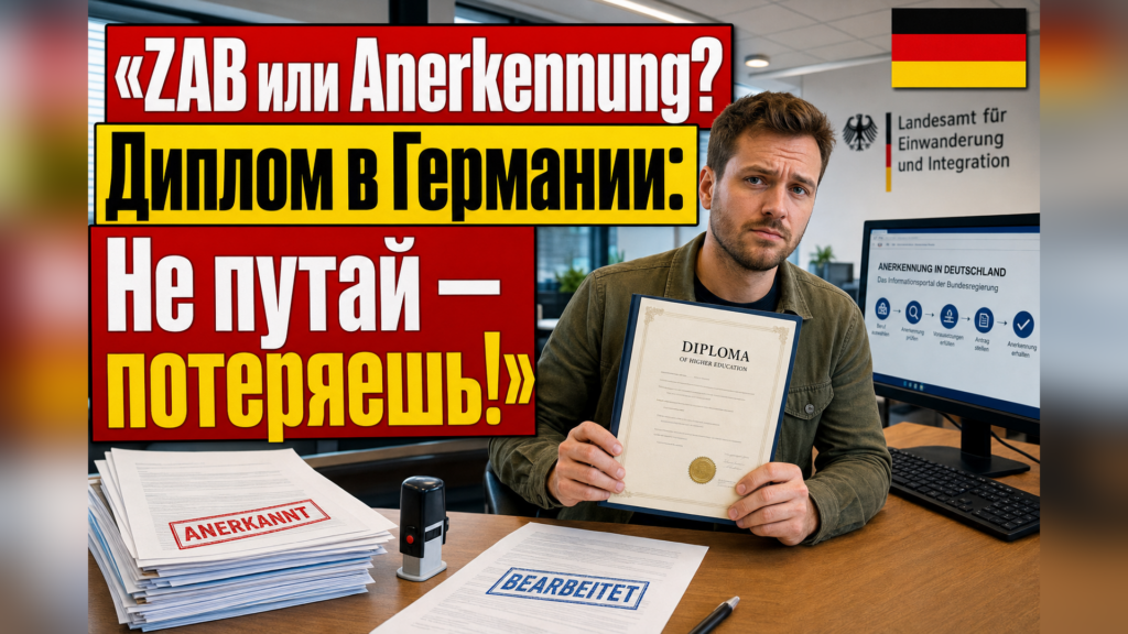Признание диплома в Германии: ZAB, Anerkennung и в чём разница
