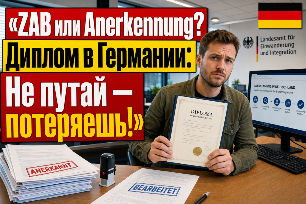 Признание диплома в Германии: ZAB, Anerkennung и в чём разница