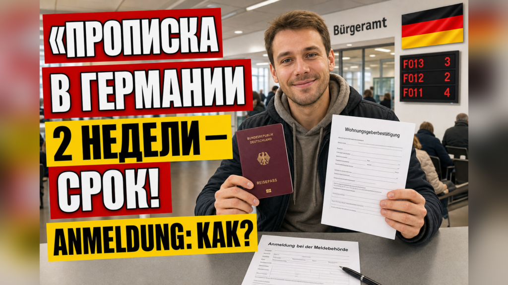 Прописка в Германии (Anmeldung): как и в какой срок сделать