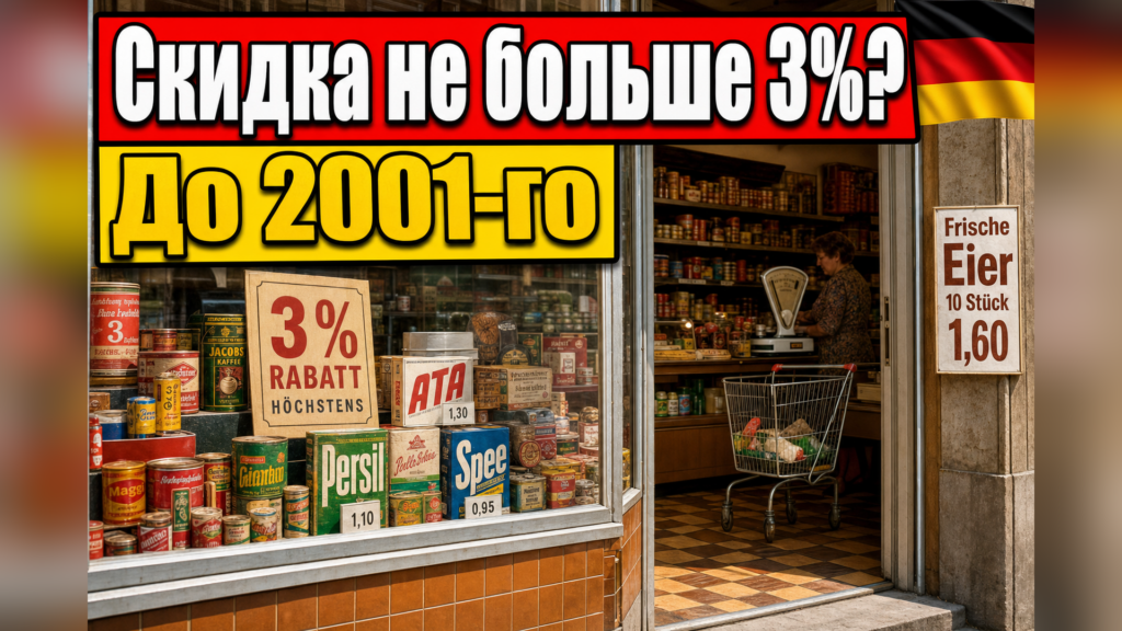 Почему в Германии раньше были ограничены скидки?