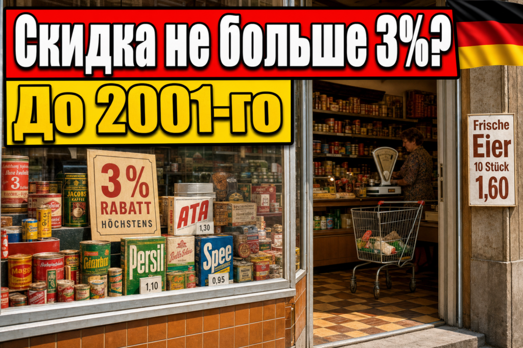 Почему в Германии раньше были ограничены скидки?