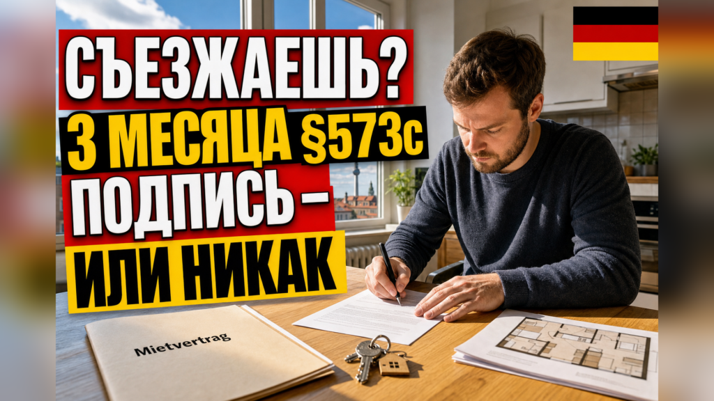 Как расторгнуть договор аренды в Германии (Mietkündigung)?