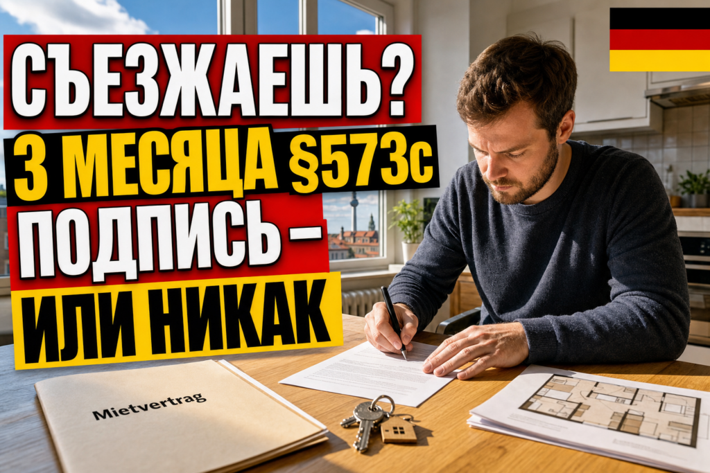 Как расторгнуть договор аренды в Германии (Mietkündigung)?